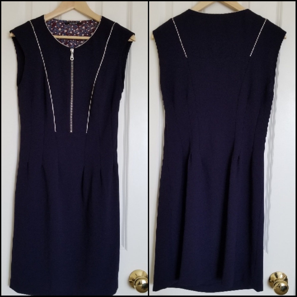 Kookai front zip shift dress